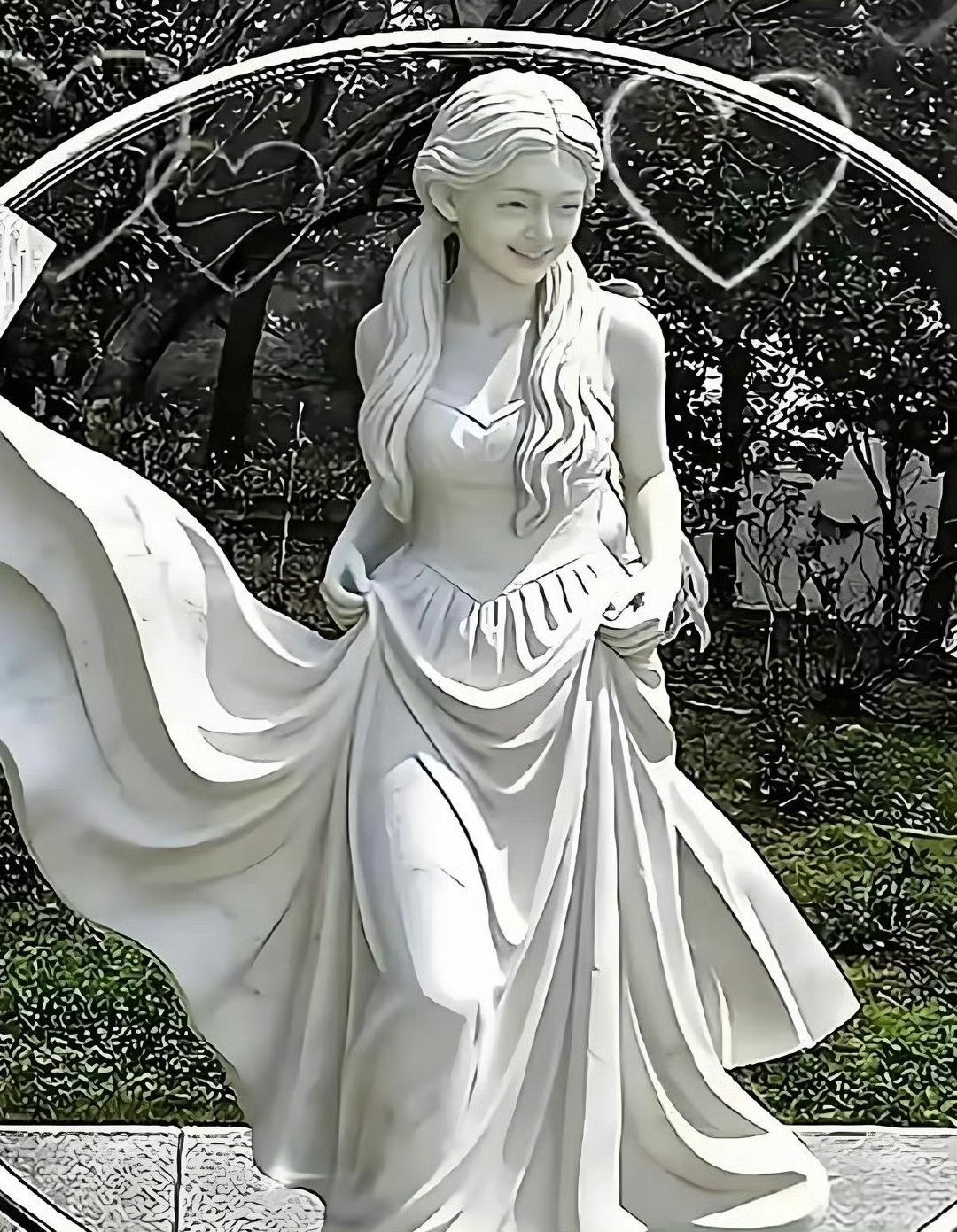 网友们改的大S雕像太美了吧，这才是她最美的样子。你们觉得呢？