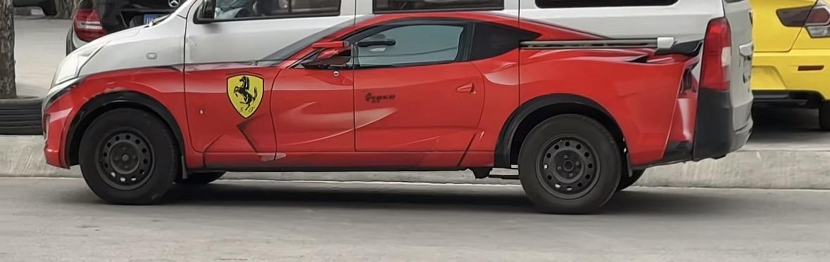 第一眼：“哇塞！法拉利”第二眼：“怎么是个纹身版😂😂”你别说，这个贴的是