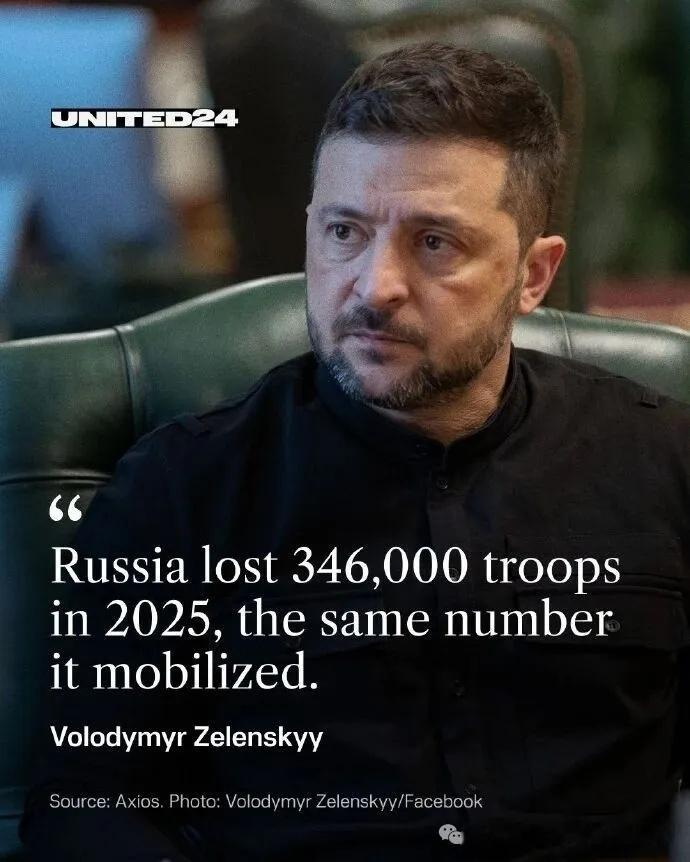烽火问鼎计划在接受美媒Axios采访时,泽连斯基称俄军今年伤亡了34.6万人,