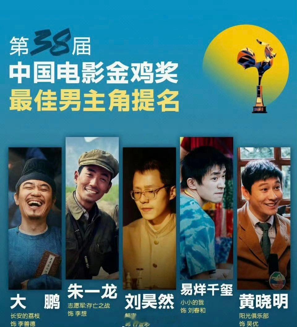 金鸡男主提名，符合你的预期吗​​​