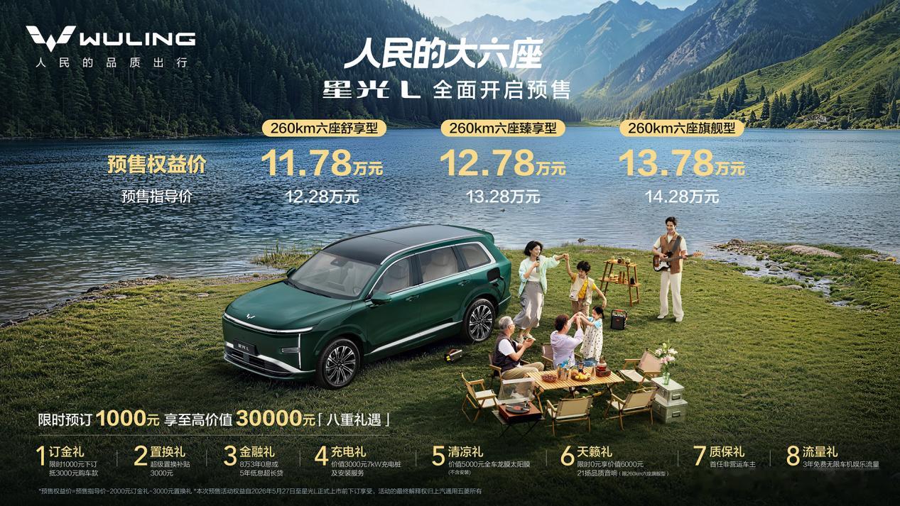 一篇微博看懂发布会，今天是五菱星光L这台车是个大六座SUV，主打一个空间大还价格