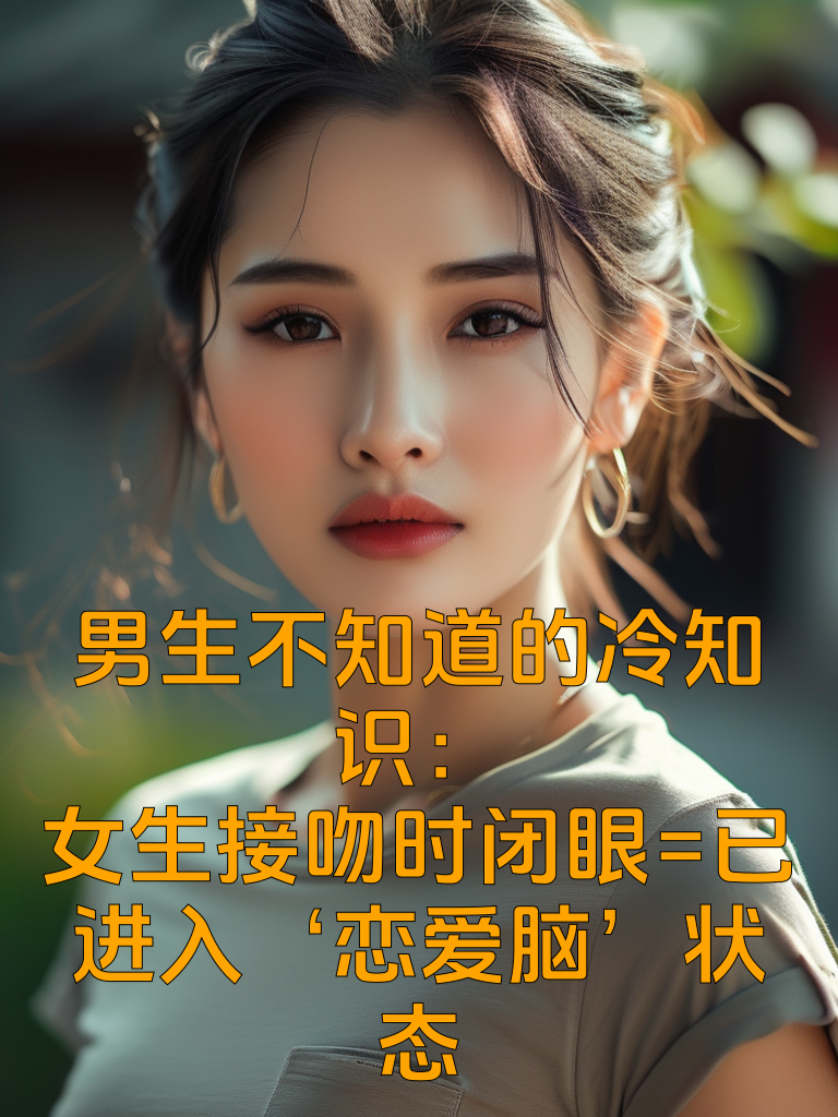 男生不知道的冷知识：女生接吻时闭眼=已进入‘恋爱脑’状态