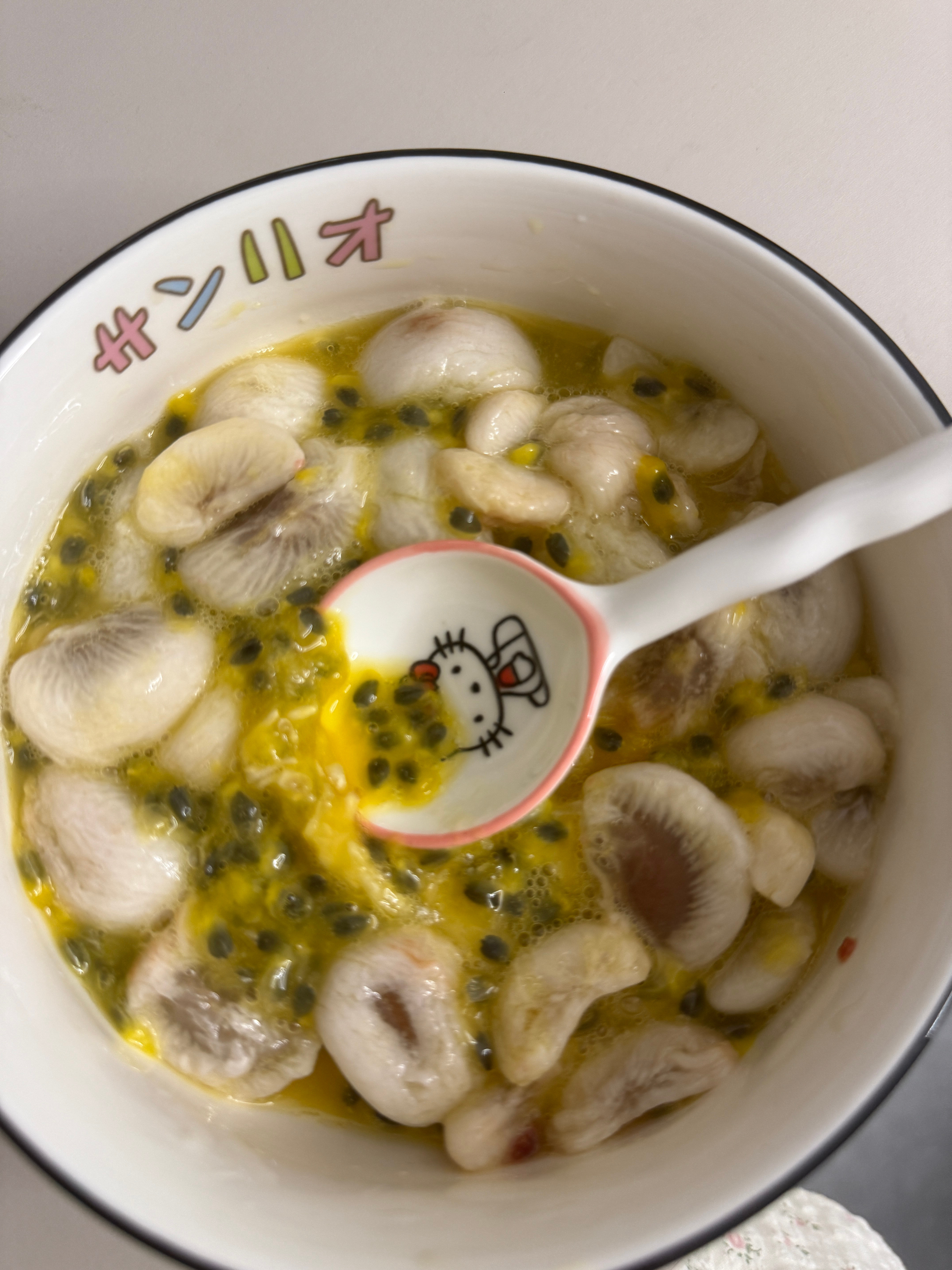 也是吃上百香果拌山竹了真的很香！很新奇的味道​​​