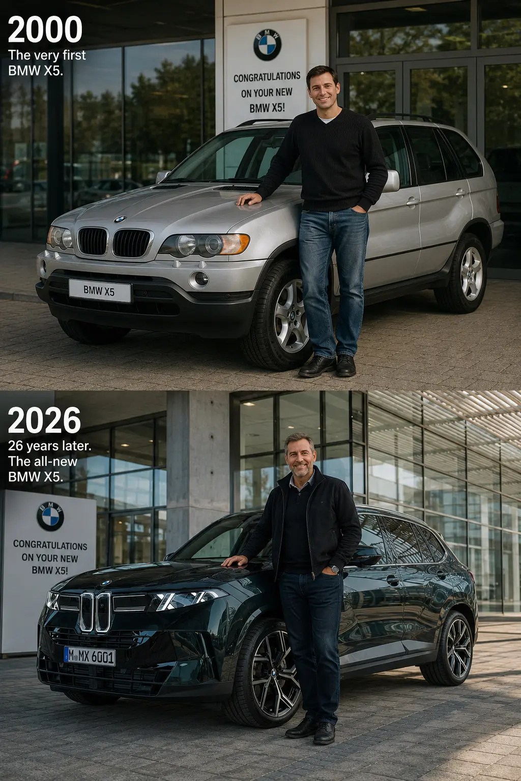 花有重开日，人无再少年。从2000年的第一代BMW X5，到2026年...