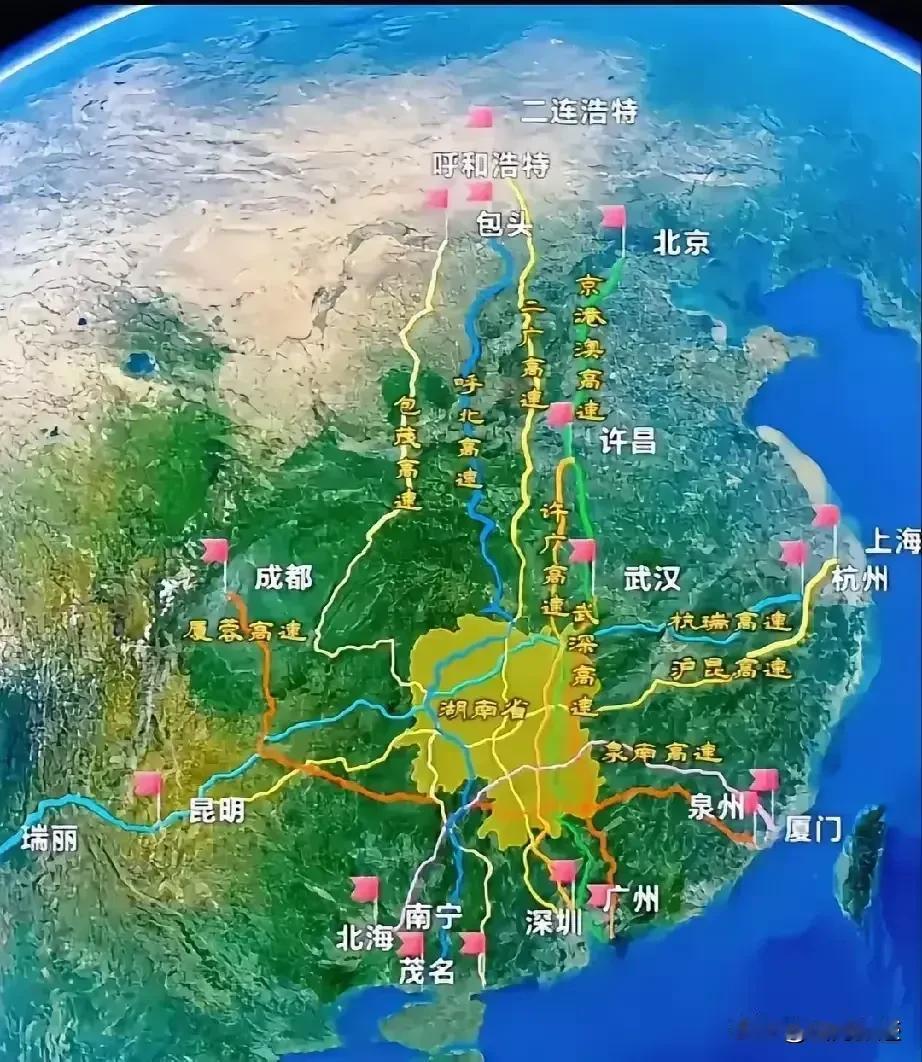 湖南省新发现，匪夷所思。湖南省的地图，如果不像人头的话，像什么呢？你看全国东西