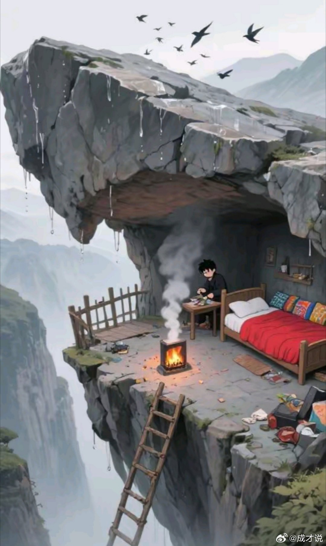 给你三百万，不拿手机在这里住一年，你愿意吗？​​​