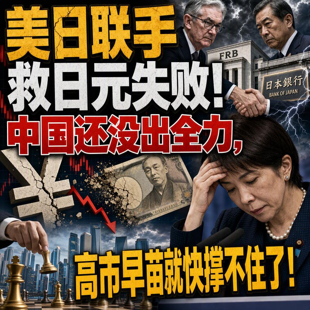 日元又双叒叕跌回去了。很多人以为美日15年来首次联手救日元，就能稳住局面。可