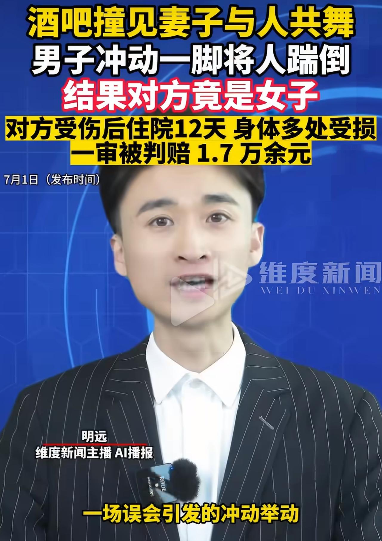 河南西峡这家酒吧里，深夜发生了荒唐一幕。男子从卫生间出来，一眼看见妻子在蹦台上和