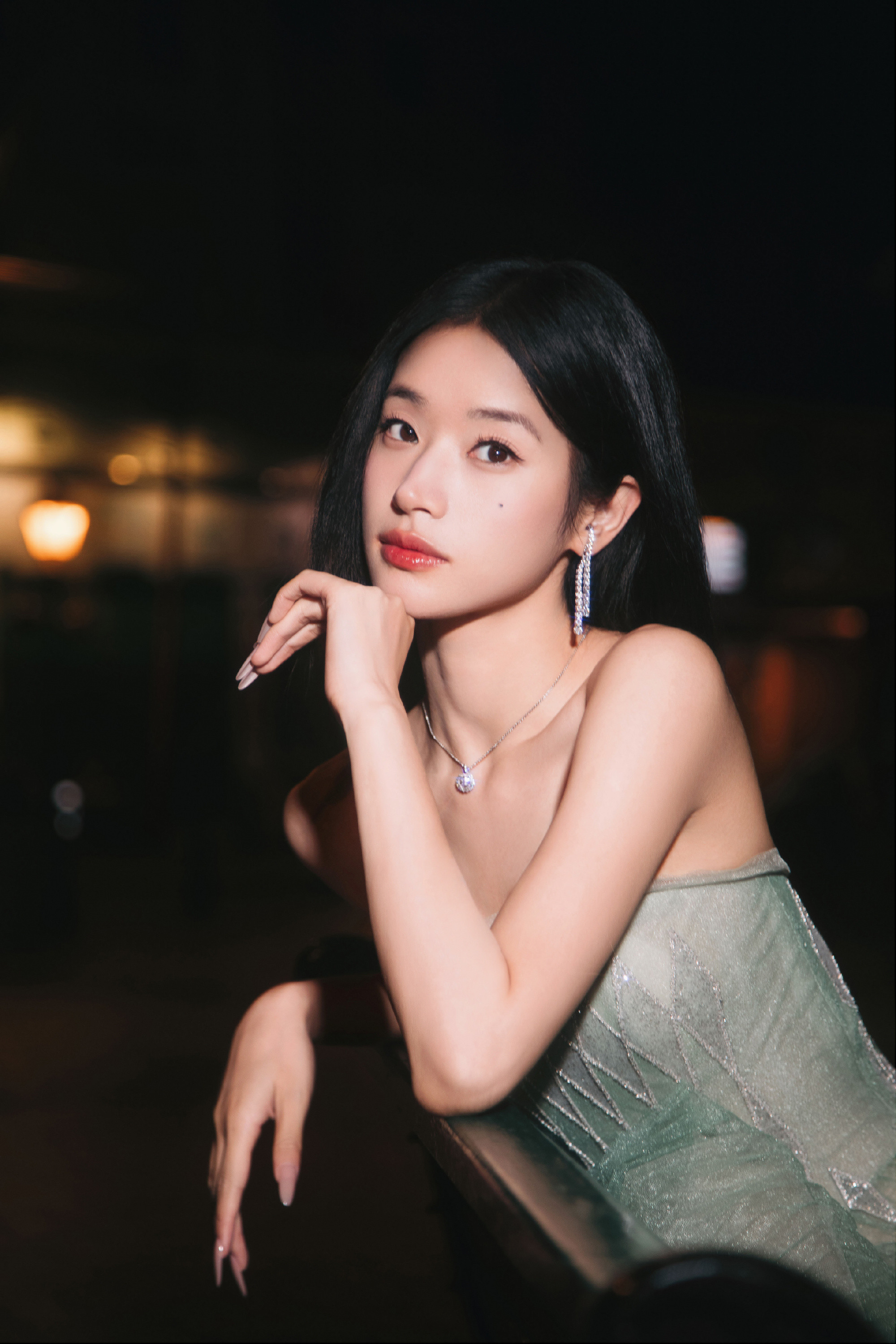 段晓薇，星光大赏穿搭，迷人的纱裙少女。段晓薇