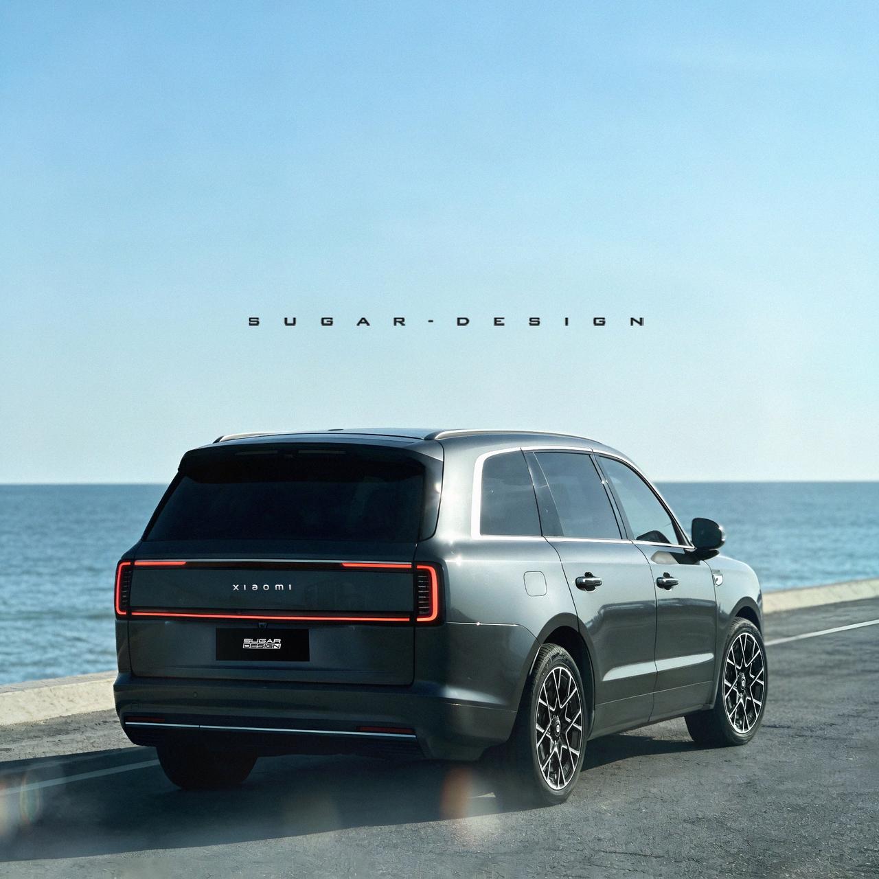 大气豪迈！小米昆仑新车尾部再预览！这两天小米昆仑的谍照多了起来。除了之前比较清晰