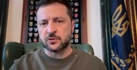 泽连斯基歇斯底里已经没有用了，旗子终究是弃子。今天一大早泽连斯基发了讲话视频，