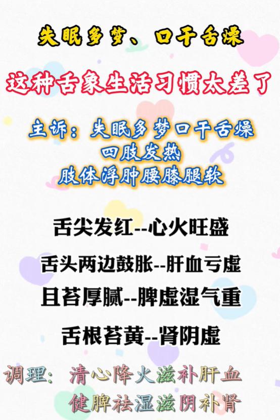 失眠多梦口干舌燥？看舌象就能知道问题在哪？