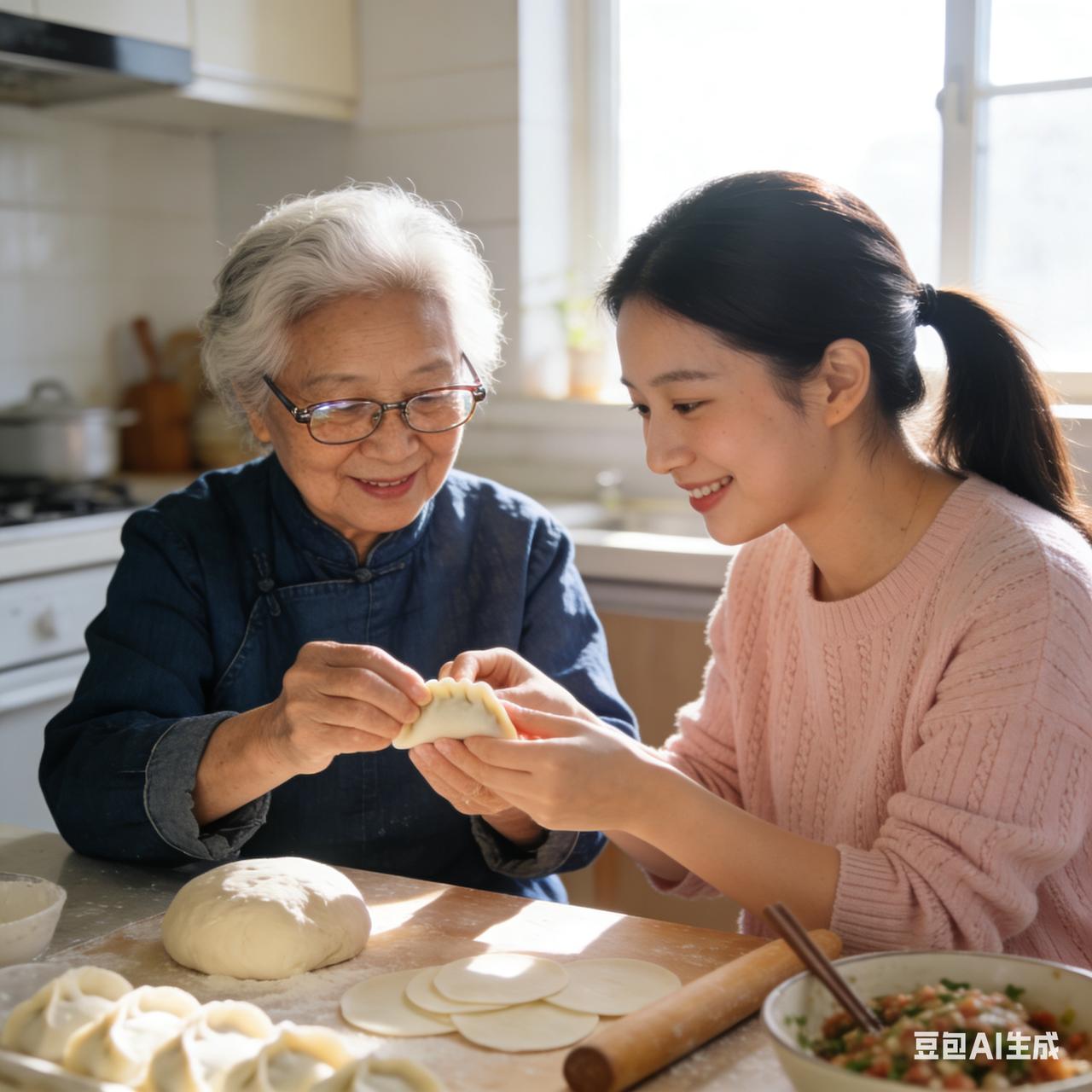 我跟婆婆是亲密的战友关系！早上我起来，婆婆已经把红薯，鸡蛋，馒头全部放在一个