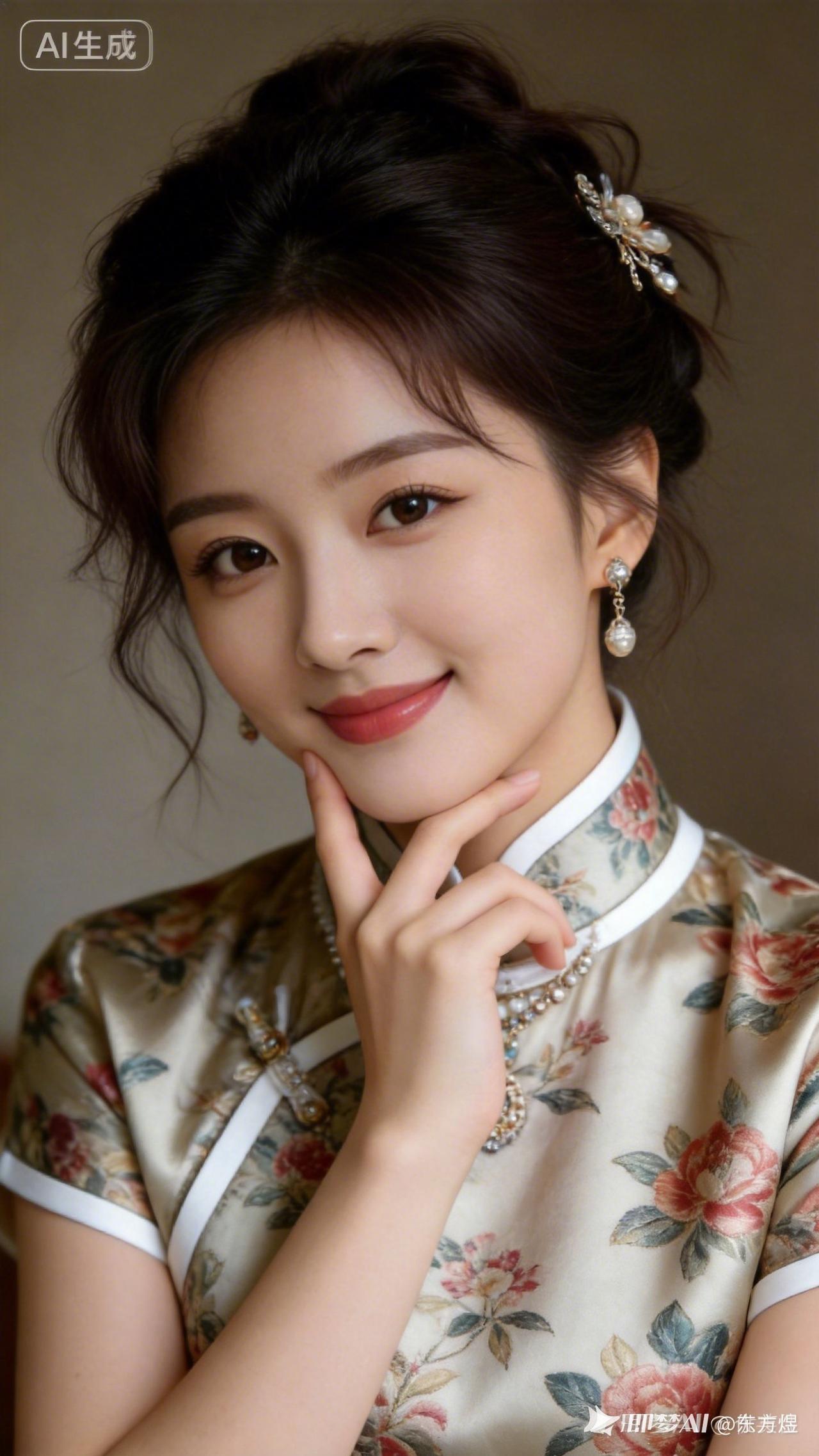 优雅旗袍，复古妆容，尽显东方韵味！