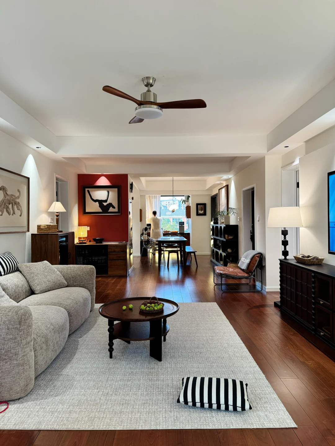 胡桃木轻复古小家｜120㎡暖棕系，宅家幸福感满