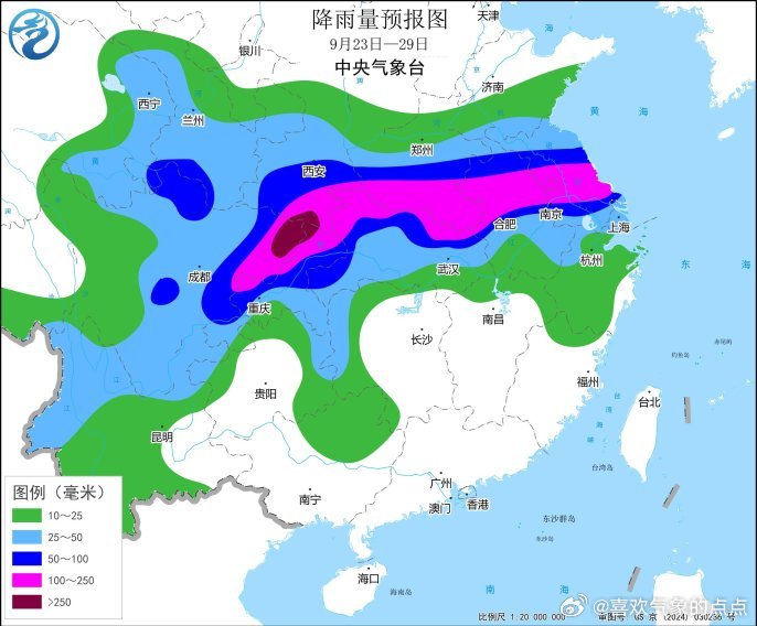 气象观察团9月15日以来，四川、重庆、陕西、湖北等地部分地区累计降雨量较常年同
