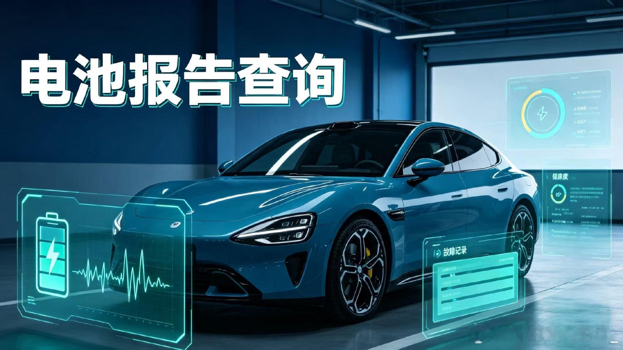 买二手新能源车必看！电池健康度这么查，再也不被忽悠  很多人买二手新能...