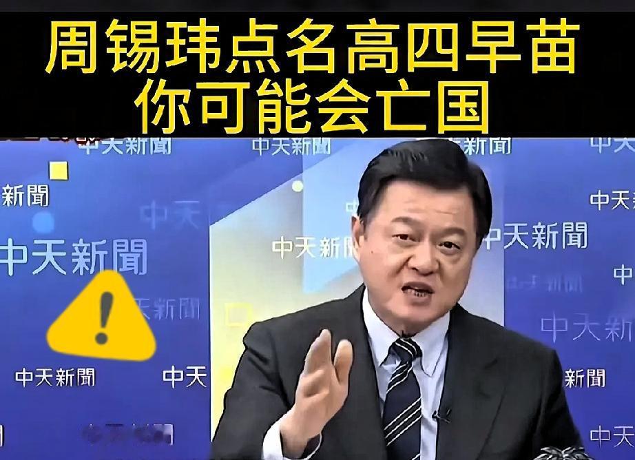 台湾岛内是有高人的周锡玮说：武统之所以难有100%支持，根本不是不盼统一，而
