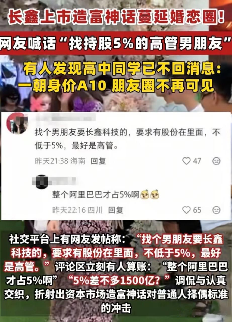 合肥长鑫上市，婚恋市场紧跟，网友调侃:你们分手了，安徽省都要分你一半合肥长鑫上