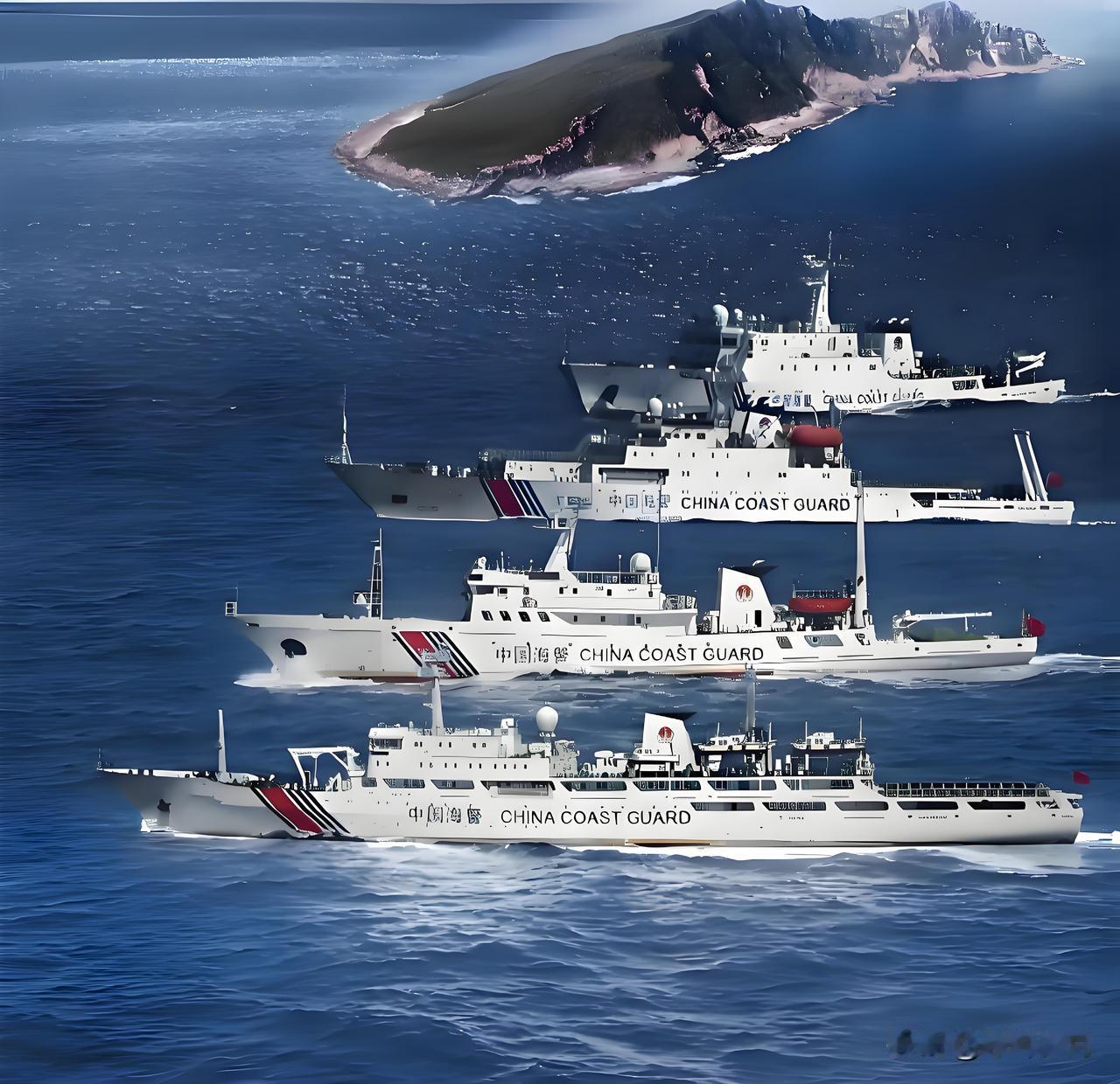 日本叫嚣——登陆钓鱼岛，中国三招，可破解!1，增加更多大吨位海警船，全天侯巡航