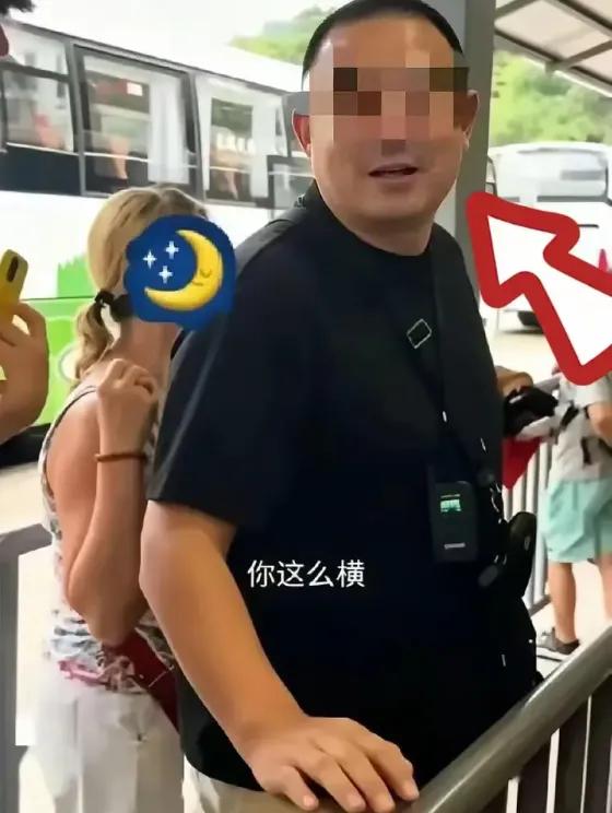 看完原视频我原地上头，不是气导游那张嘴，是气那几百号排队的人。37℃的慕田峪