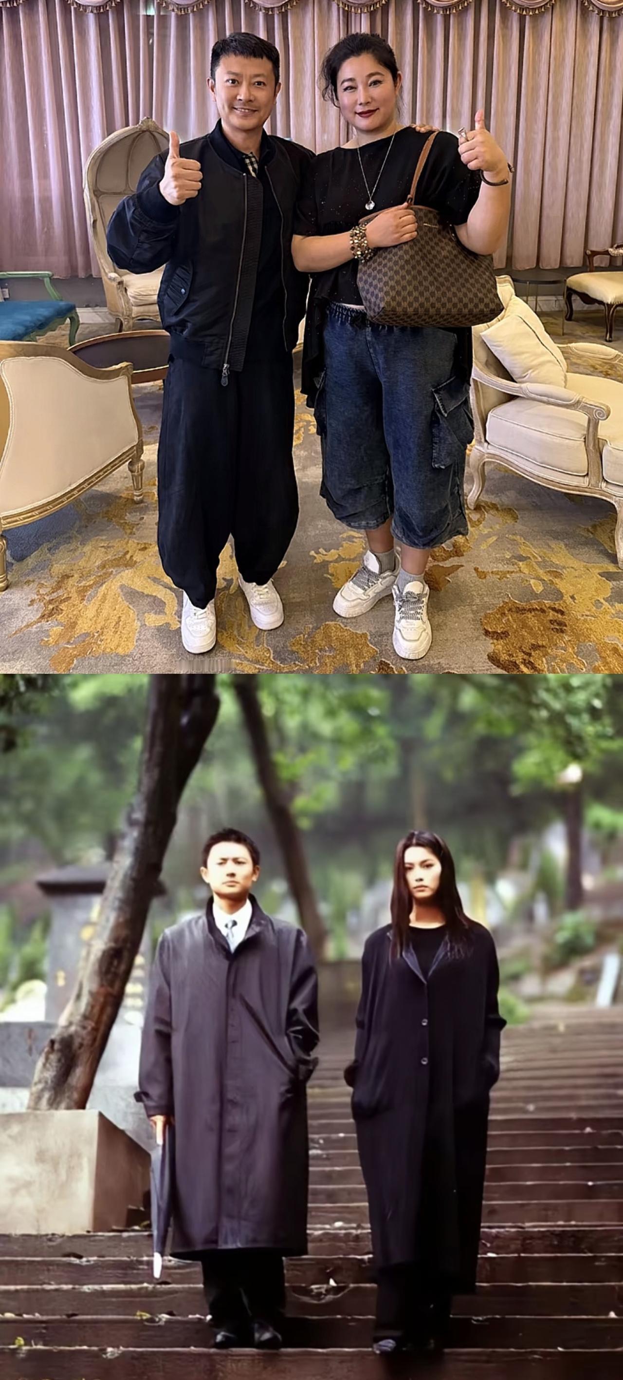印小天和于娜《拿什么拯救你我的爱人》23年后的合照，岁月真是一把杀猪刀。