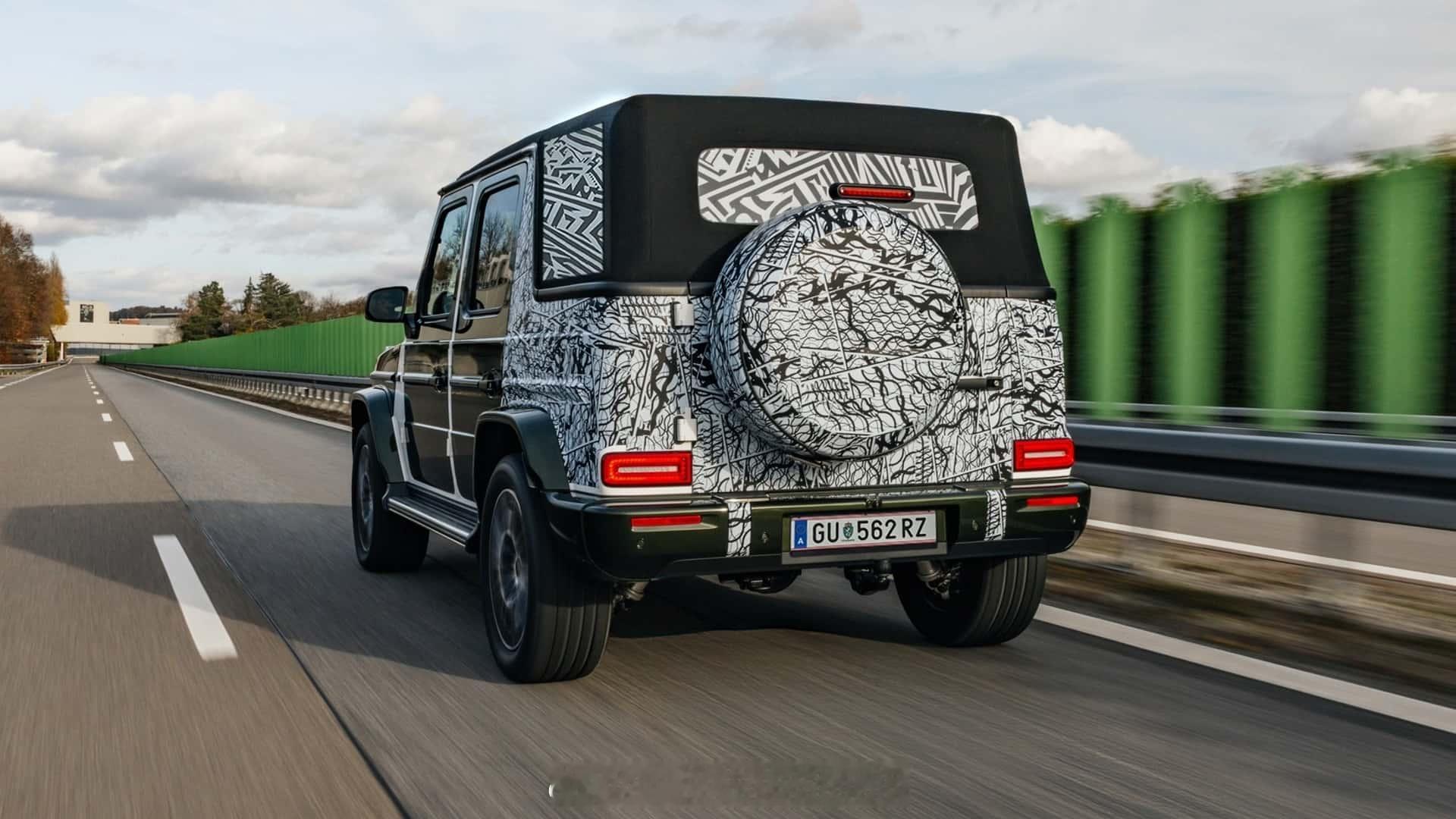 大v聊车看了奔驰G敞篷谍照，这车真的太顶了，价格应该也很顶，类比S级和迈巴赫S