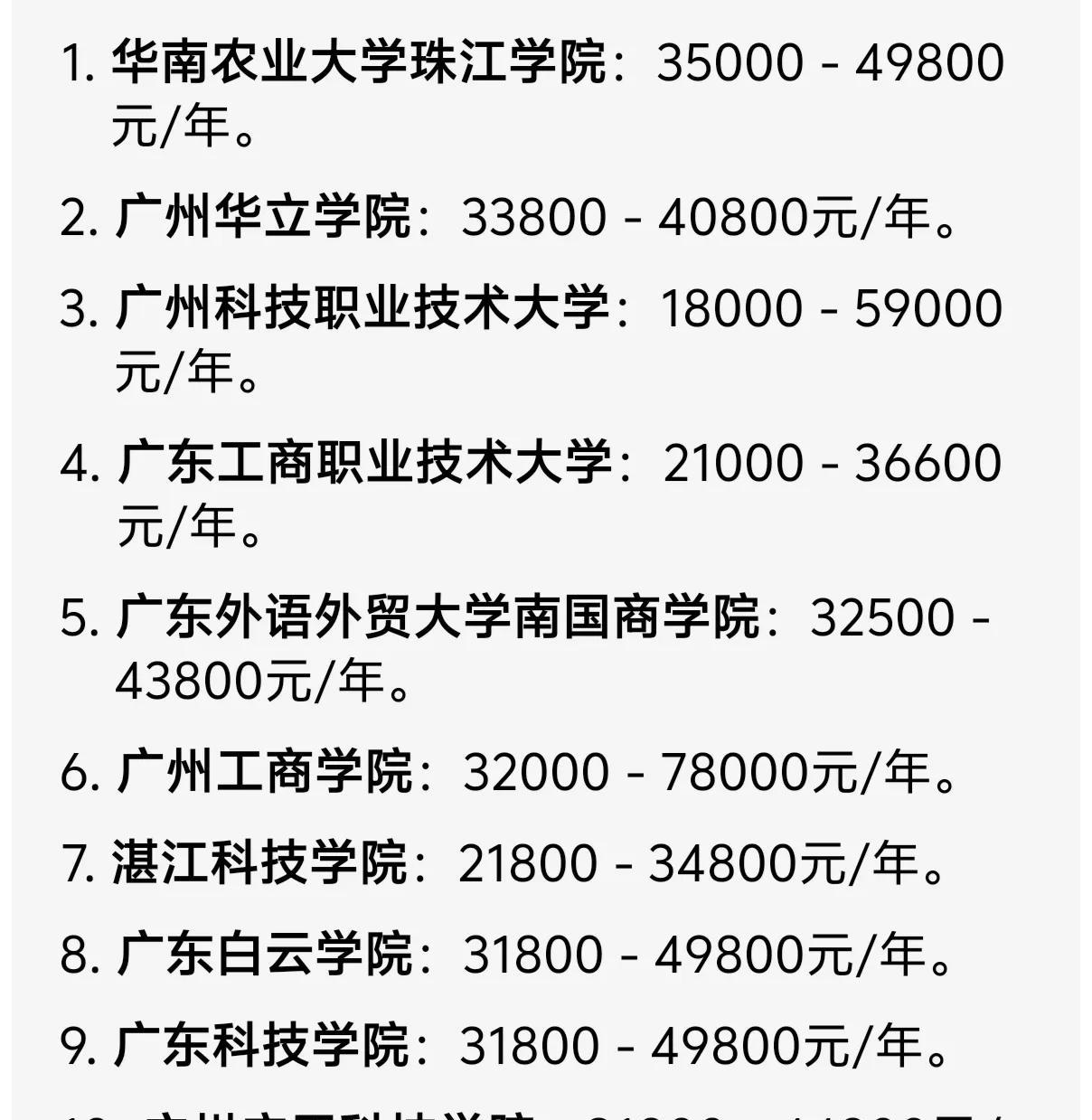 现在的民办大学学费是越来越贵了，广东很多民办大学的学费已经要三万多一年。而且还不