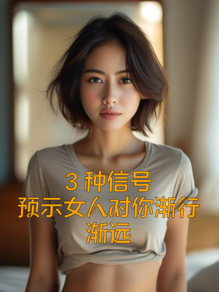 3种信号，预示女人对你渐行渐远