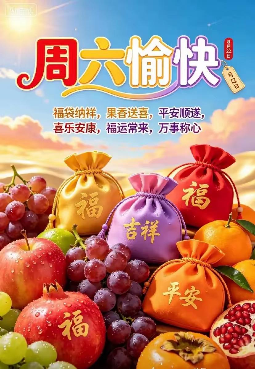 周六秋意柔，清风拂枝头；愿我们卸下一周劳碌，抛开俗忧，静享时光，岁岁多安康，