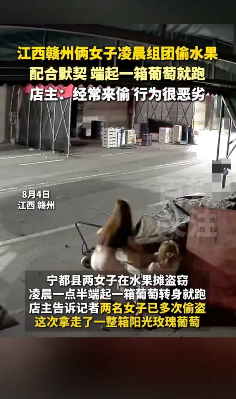 这一招真的是太高明了！2女子多次到水果店偷水果，店主不报警，说小事情，又不是偷金