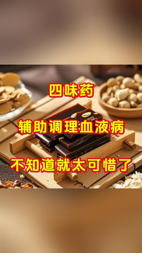 四味药辅助调理血液病，不知道就太可惜了，其实血液病调理不一定只靠单一方式，还得看