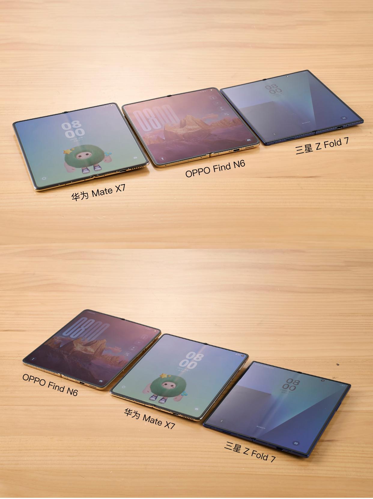 折叠屏御三家？OPPOFindN6和华为三星折痕有何区别直接看OPPO华