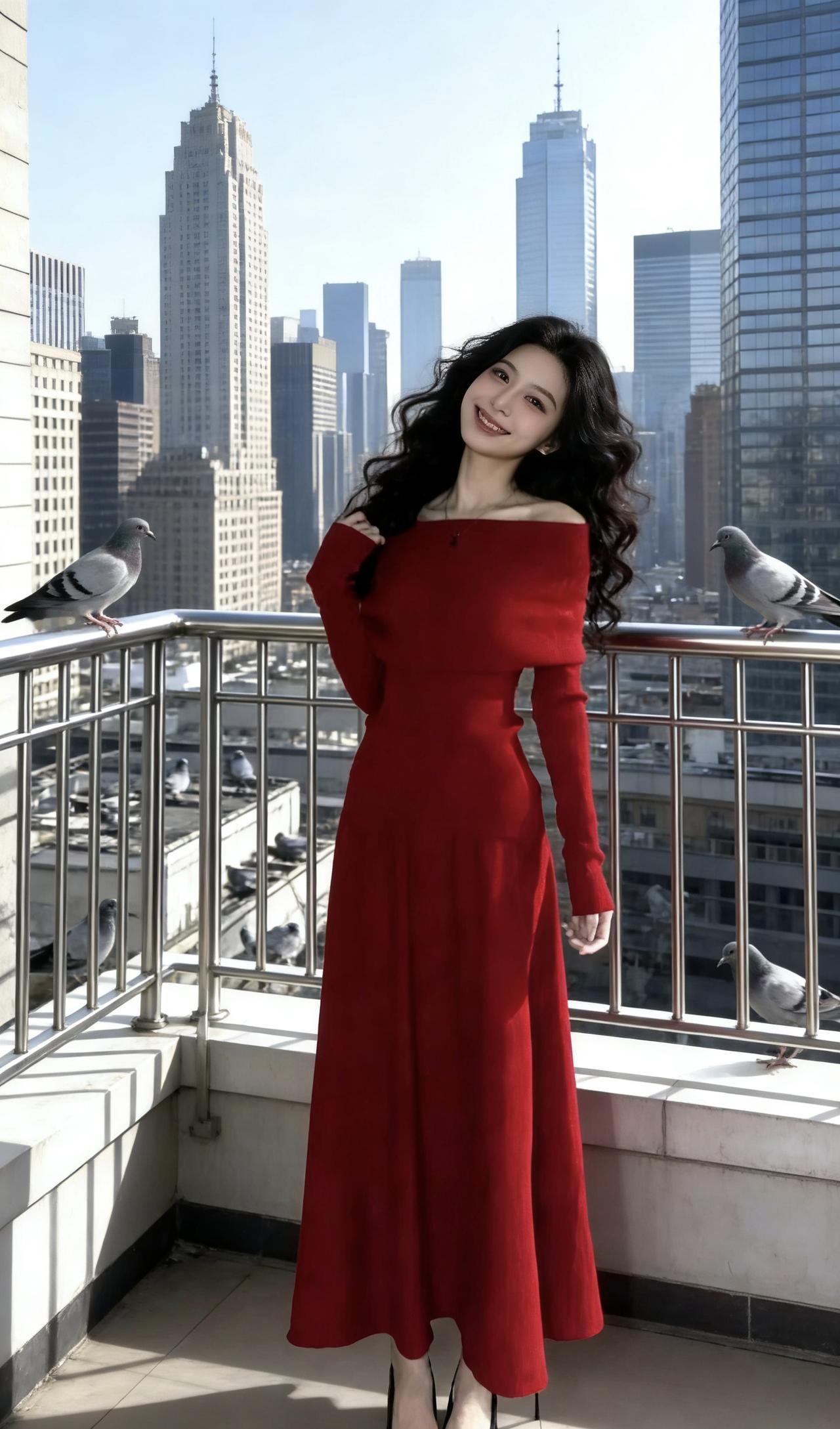 秋冬针织连衣裙