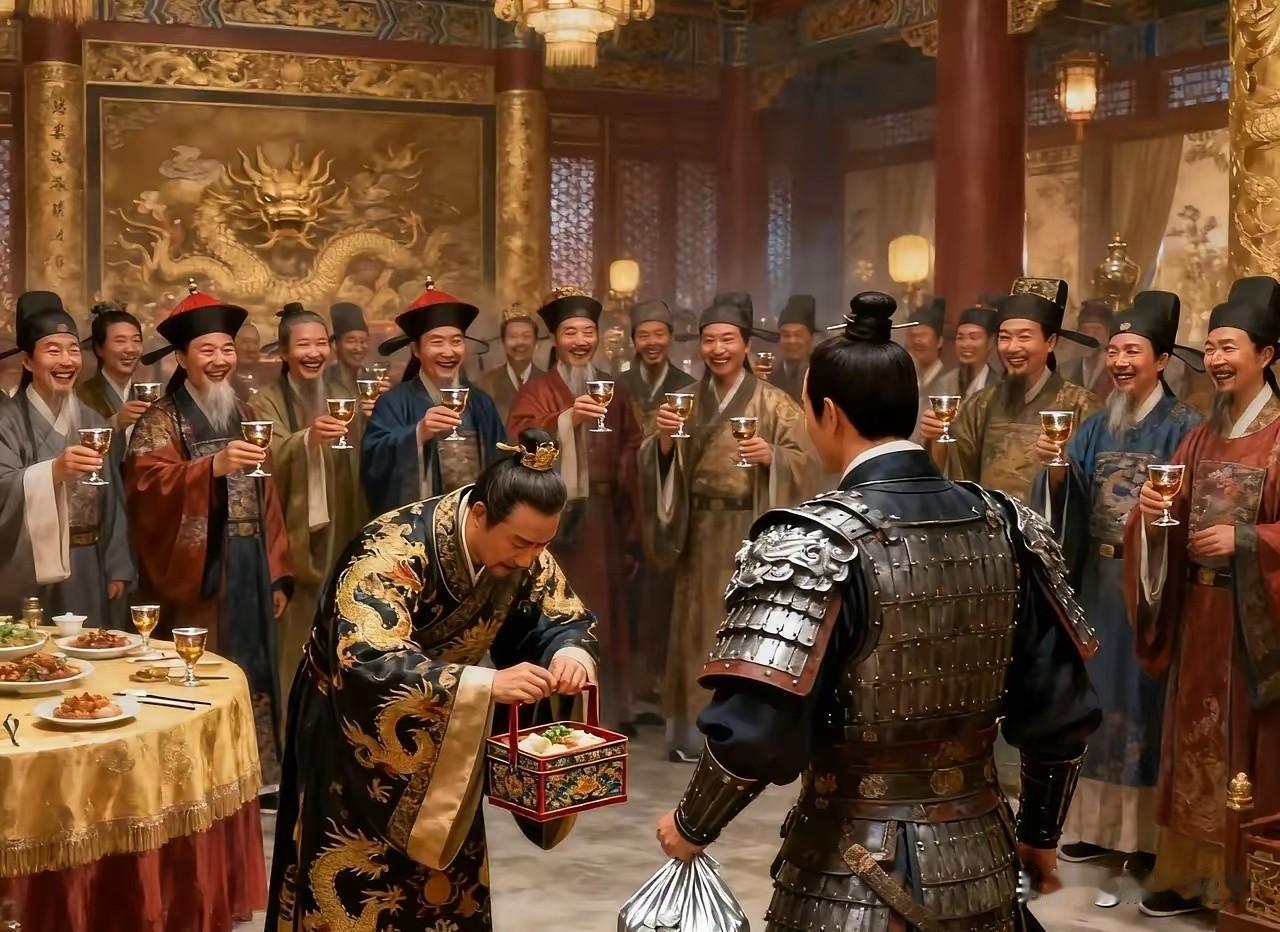 发作，李光地却小声说：”皇上，他家中有位9旬老母，已经3天没吃饭了！“