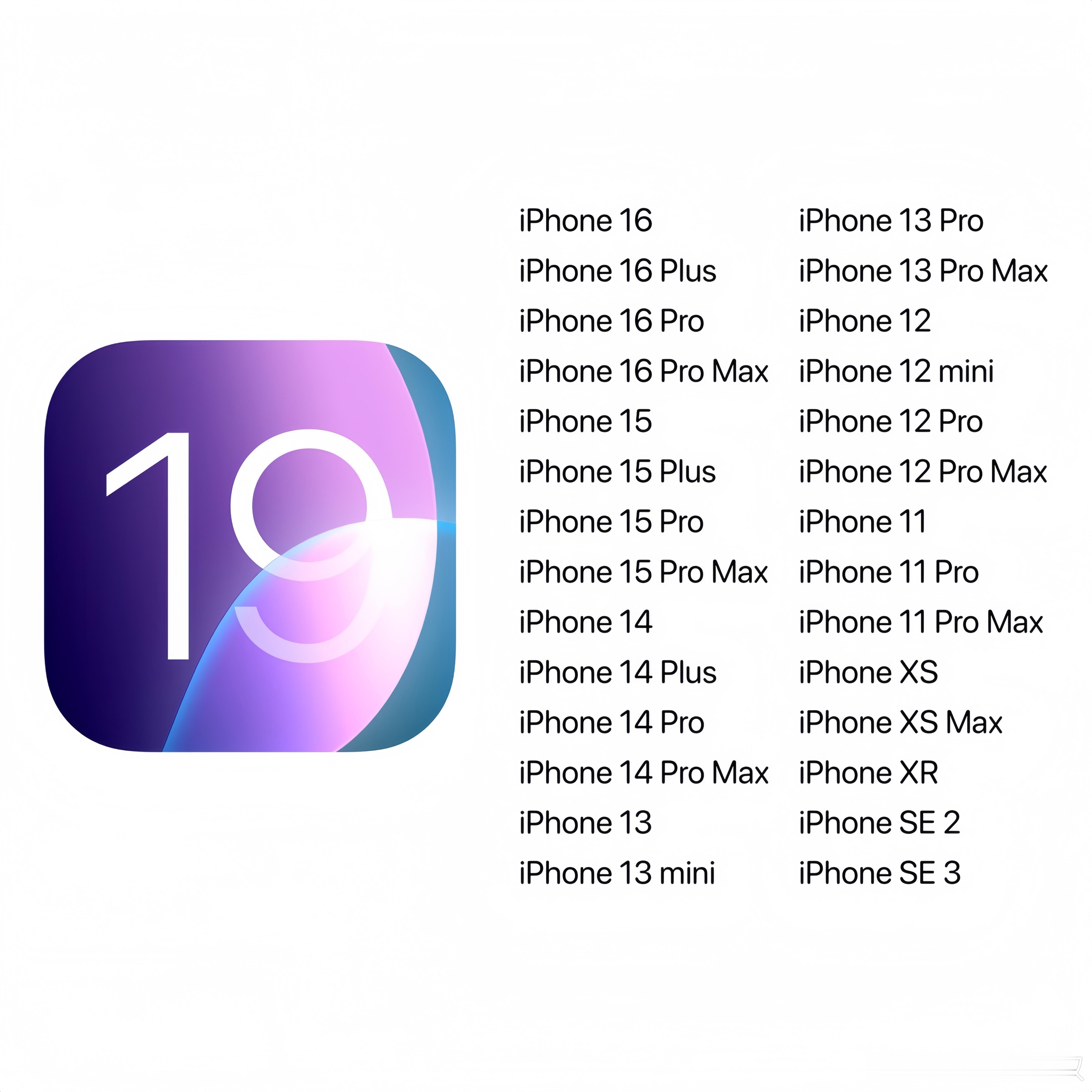 据传iOS19支持所有可以升级iOS18的设备再次更新，也就是说7年前的iP