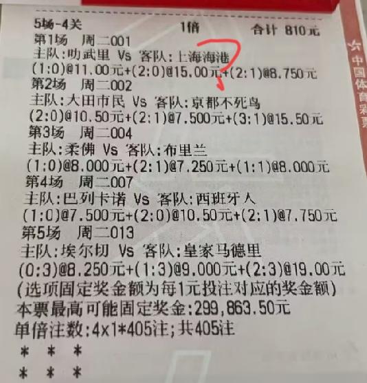上海海港在这位大哥眼里如此不济吗？官方赔率可是非常看好客场作战的上海海港的，好歹