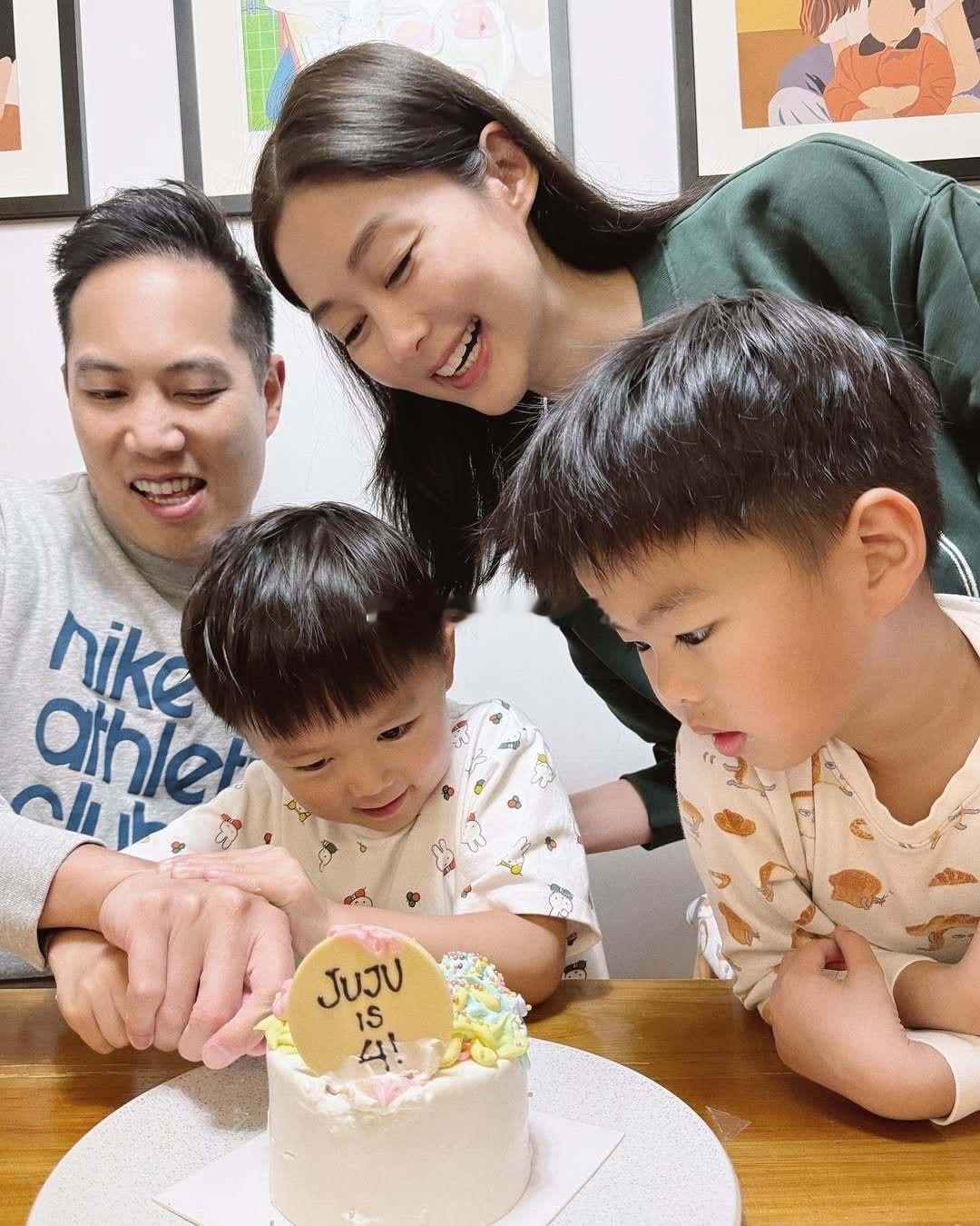 岑丽香给小儿子庆祝4岁生日🎂​​​