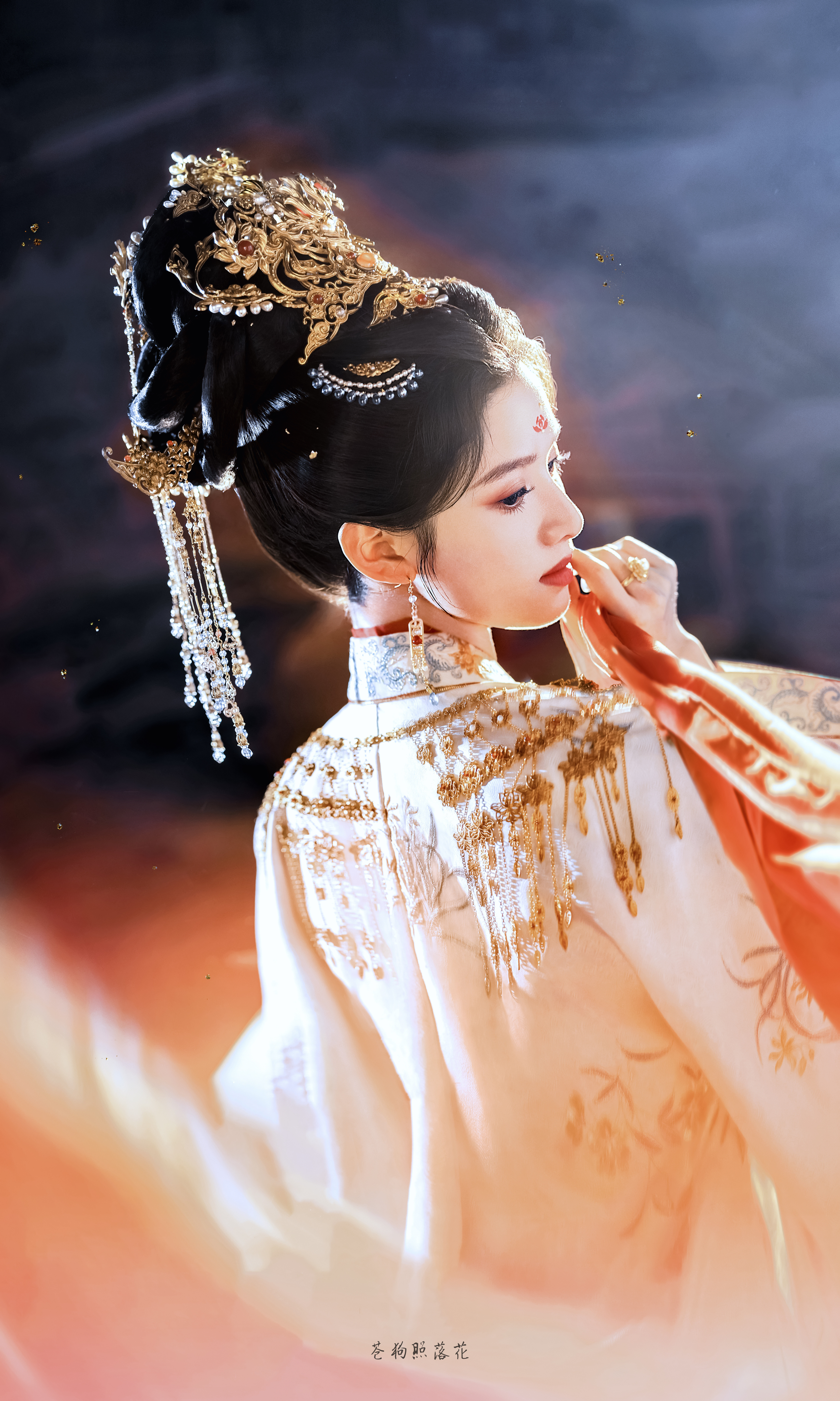 张婧仪《惜花芷》花芷☽壁纸-后期造型小合集▷1白衣（