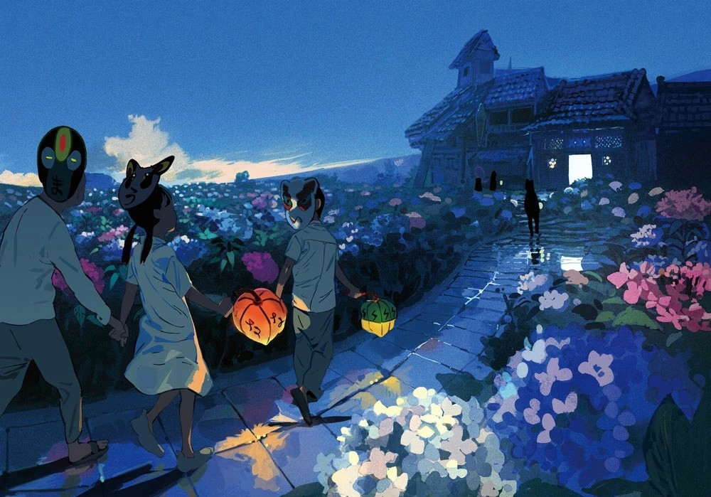 动漫日本动漫日漫一组犹如梦中之境的奇幻风格插画。​​​