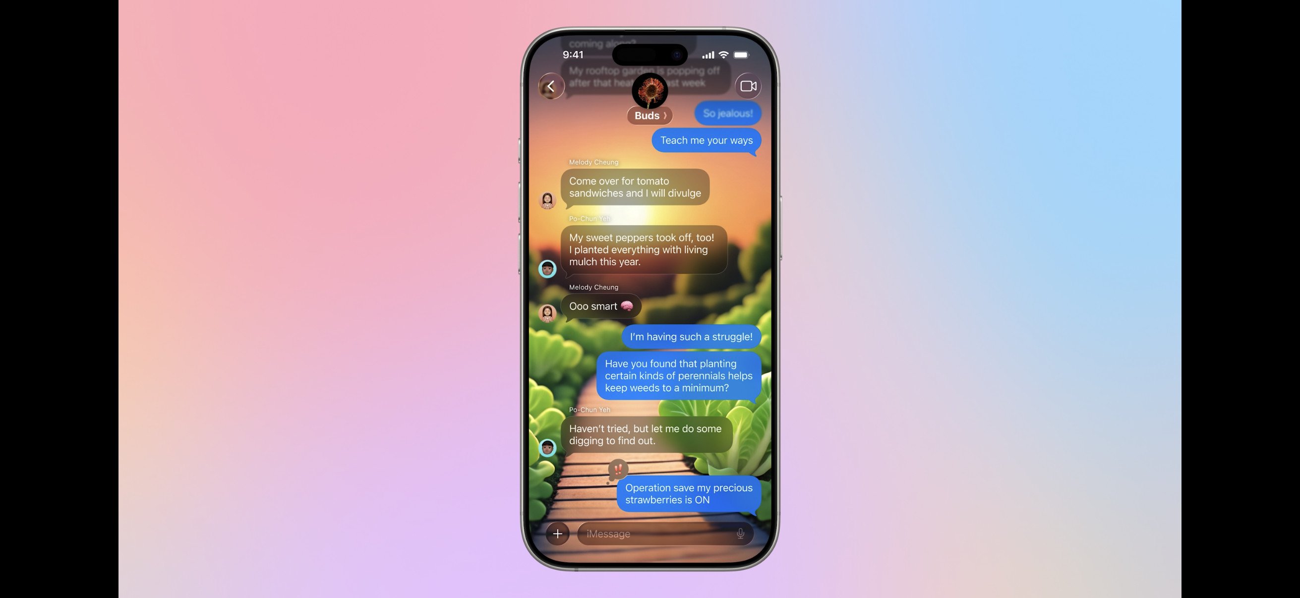 真喜欢ios26的这个imessage界面呀​​​
