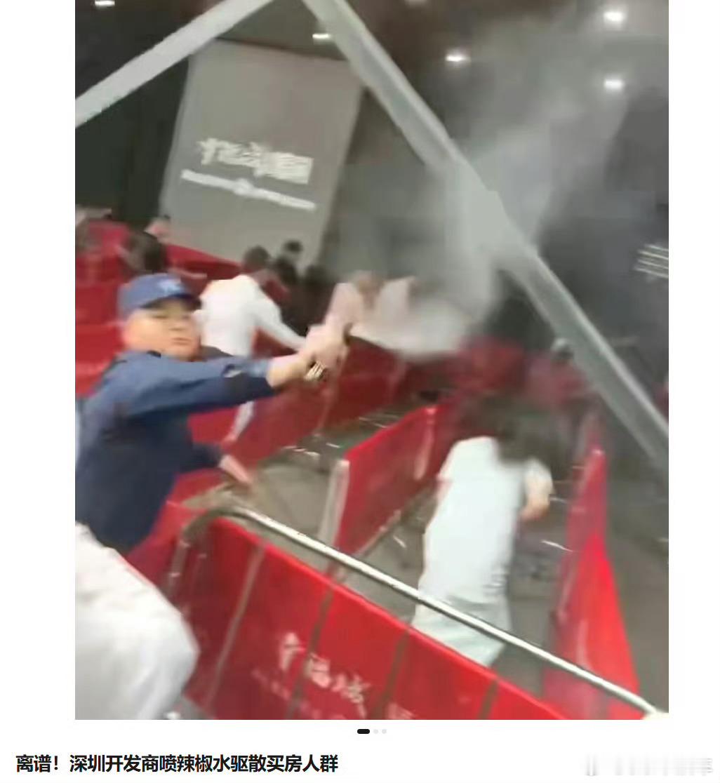 开发商就喷辣椒水驱散购房人群致歉这难道不是开发商的招数吗？还请了专业排队的