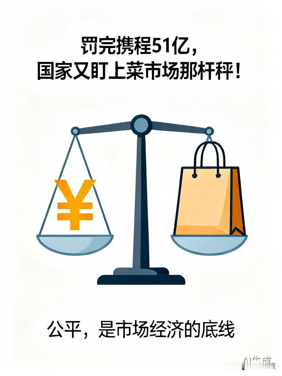 罚完携程51亿，国家又盯上菜市场那杆秤！这次动手，信号不一般9月24日，