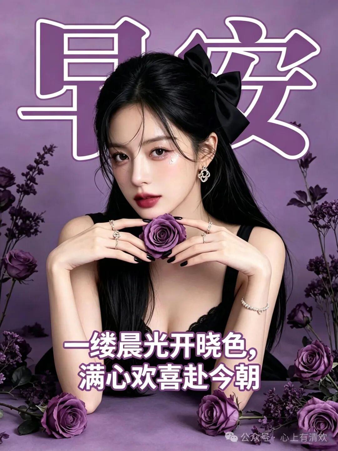 💖晨露滴翠叶🌿，好运连连来。牵挂常在心，友情深似海！人生如歌，听风听雨听花开