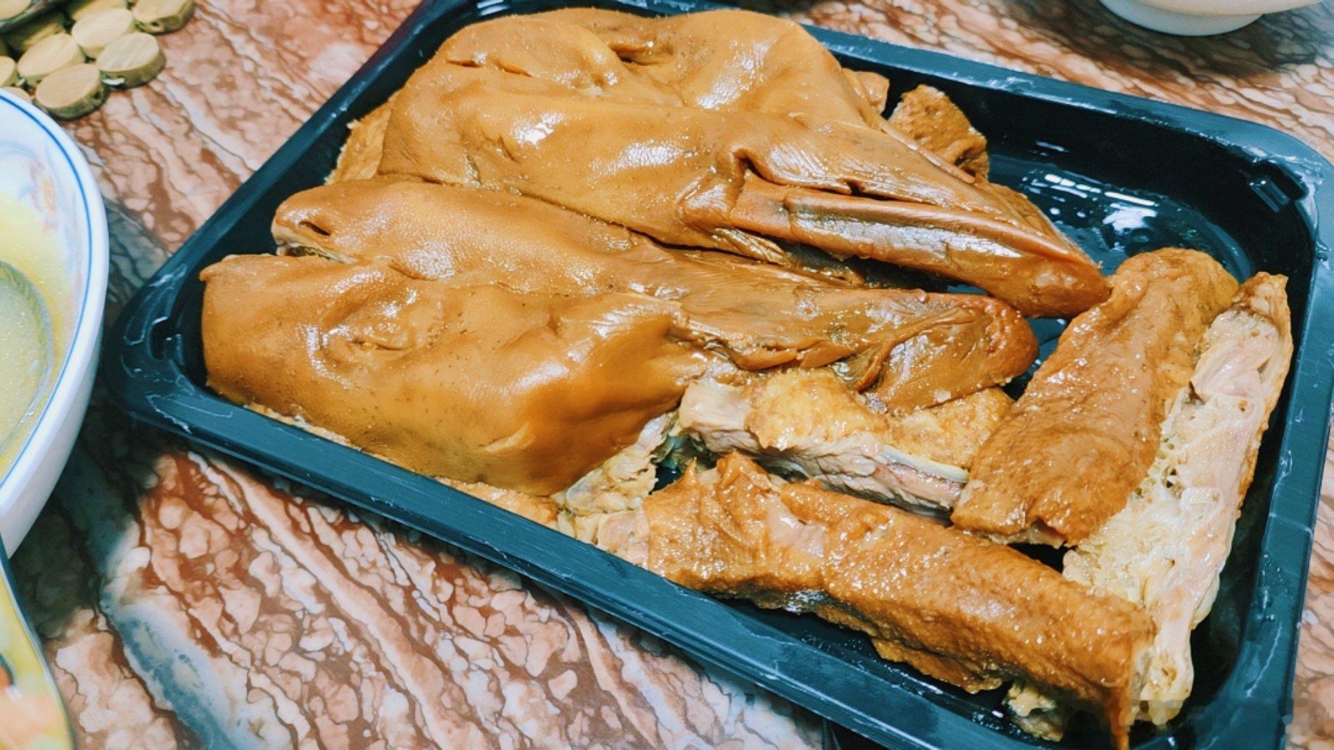 跑单鹅头，哈哈哈，晚餐加菜了！