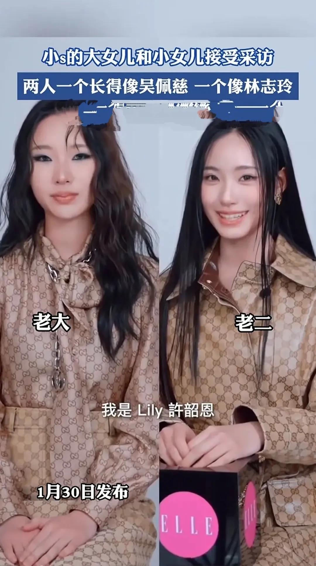 小s的两个女儿都进娱乐圈了吗？现在不是应该都是读书的年纪吗有网友说一个像