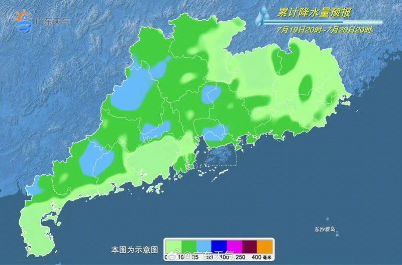 【广东珠三角和南部的部分市县明日有雨！广州部分时段雨势较大】7月18日，南都N视