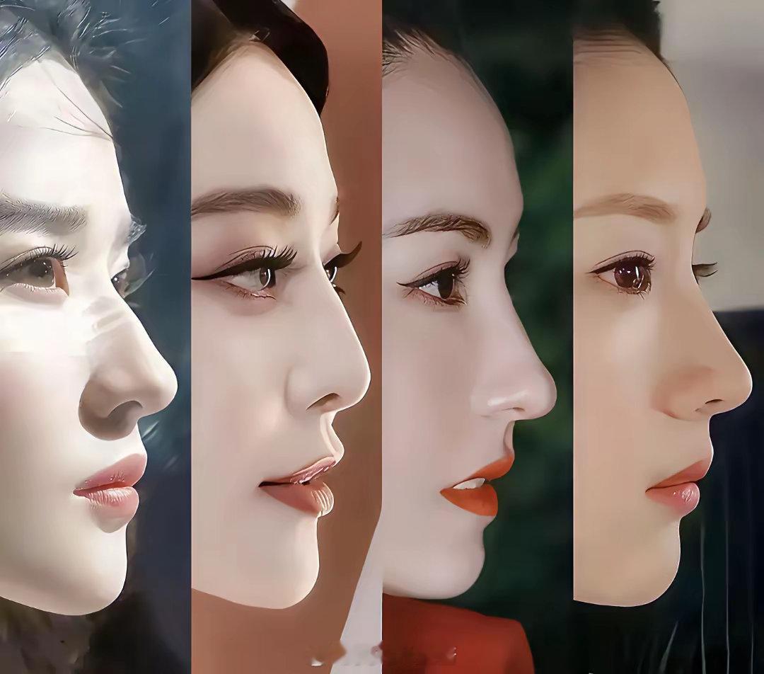 四位都是公认的大美女，但谁的侧颜更好看呢！​​​