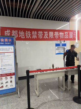 成都地铁你真是太瞧得起人了？有谁乘坐地铁会随身携带手枪？手雷？步子弹和迫击炮弹