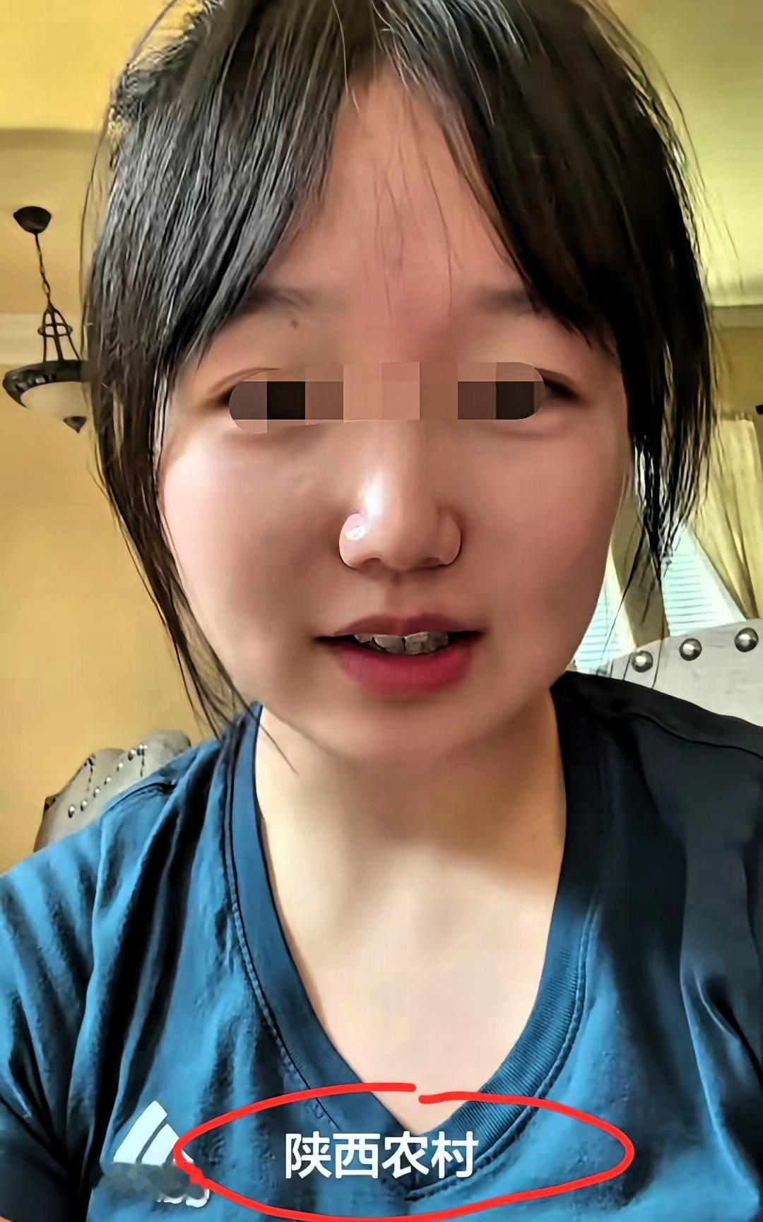 在美国就读护理专业的这名女生，老家是陕西农村的，她发视频表示:“如果再给我一次机